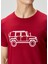 Eighty Five Bordo Baskılı T-Shirt 5