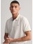 Beyaz Polo Yaka Regular Fit Kısa Kollu Erkek T-Shirt 4