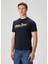 Lacivert Logo Baskılı T-Shirt 3