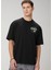 Lazy Sunday Baskılı Siyah T-Shirt 2