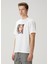 Astro Lady Beyaz Baskılı T-Shirt 3