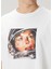 Astro Lady Beyaz Baskılı T-Shirt 5