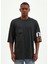 Nomadian Oversize Antrasit Erkek T-Shirt 1
