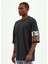 Nomadian Oversize Antrasit Erkek T-Shirt 2