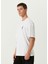 Beyaz Baskı Detaylı T-Shirt 3