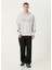 Gri Kapüşonlu Logo Nakışlı Sweatshirt 2