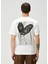 Siyah Beyaz Organik Pamuk T-Shirt 4
