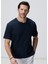 Lacivert Jakarlı T-Shirt 1
