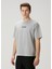 Cortona Açık Gri Logo Baskılı T-Shirt 3