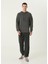 Blimy Koyu Gri Kapüşonlu Sweatshirt 2