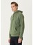 Haki Kapüşonlu Sweatshirt 3