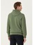 Haki Kapüşonlu Sweatshirt 4