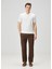 Beyaz Polo Yaka Keten T-Shirt 2