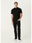 Classic Fit Siyah Polo Yaka T-Shirt 2