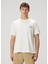 Relaxed Fit Beyaz Logo Baskılı T-Shirt 1