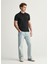 Siyah Polo Yaka Regular Fit Kısa Kollu Erkek T-Shirt 2