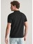 Siyah Polo Yaka Regular Fit Kısa Kollu Erkek T-Shirt 3