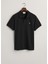 Siyah Polo Yaka Regular Fit Kısa Kollu Erkek T-Shirt 4
