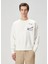 Ekru Baskılı Sweatshirt 1