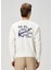 Ekru Baskılı Sweatshirt 4