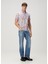 Pembe Polo Yaka Etnik Desenli T-Shirt 2