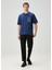 Lacivert Denim Garnili T-Shirt 2