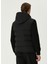 Siyah Kapüşonlu Hybrid Puffer Mont 5