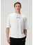 Beyaz Logo Baskılı T-Shirt 1