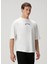 Beyaz Logo Baskılı T-Shirt 3