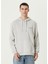 Gri Kapüşonlu Organik Pamuk Sweatshirt 1