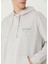 Gri Kapüşonlu Organik Pamuk Sweatshirt 5