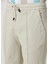Ekru Beli Kordonlu Pantolon 4