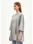 Yağmur Bulutu Gri Krom Oversize T-Shirt 2