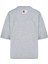 Yağmur Bulutu Gri Krom Oversize T-Shirt 4