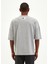 Yağmur Bulutu Gri Krom Oversize T-Shirt 7