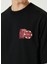 7 Baskı Detaylı Siyah Oversize Kısa Kollu Erkek T-Shirt 5