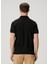 Siyah Polo Yaka Logo Baskılı T-Shirt 4