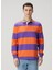 Çok Renkli Turuncu Polo Yaka Sweatshirt 1