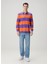 Çok Renkli Turuncu Polo Yaka Sweatshirt 2