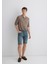 Nicholas Mavi Premium Vintage Puslu Indigo Jean Şort 0416089816 1