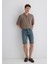 Nicholas Mavi Premium Vintage Puslu Indigo Jean Şort 0416089816 2