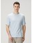 Regular Fit Açık Mavi Basic T-Shirt 1