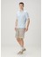 Regular Fit Açık Mavi Basic T-Shirt 2