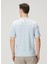 Regular Fit Açık Mavi Basic T-Shirt 4