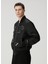 Siyah Logo Patchli Bomber Mont 3