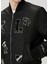 Siyah Logo Patchli Bomber Mont 5