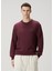 Bordo Logo Detaylı Sweatshirt 1