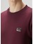 Bordo Logo Detaylı Sweatshirt 5