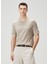 Bej Keten T-Shirt 1