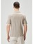 Bej Keten T-Shirt 4